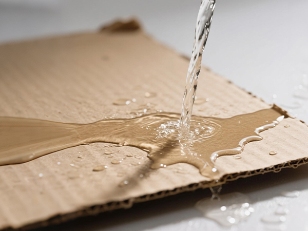 Wet strength cardboard