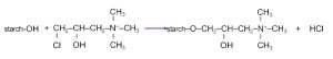etherification reaction of starch